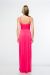 Double Spaghetti Straps Long Formal Dress with Jewels back